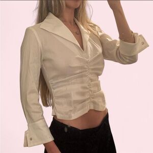 Chic Cream Women's Blouse